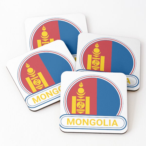 Item preview, Mongolia Country Badge - Mongolia Flag designed and sold by chrisrivait.