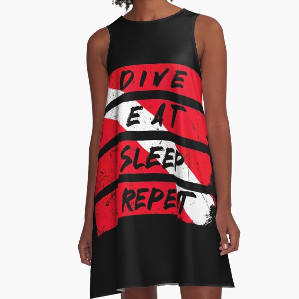 Item preview, Dive, Eat, Sleep, Repeat - Vintage designed and sold by Yogimeister.
