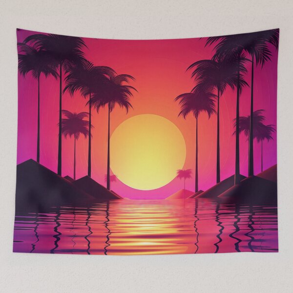 Item preview, Radiant Wave Rhapsody: Atmospheric Retrowave Elegance designed and sold by Mullet Monkey.