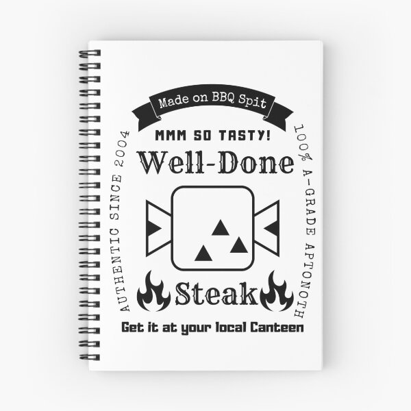 Item preview, Well Done Steak Grill Monster Hunter T-Shirt (Black Logo Version) designed and sold by WhiteCatGraphic.