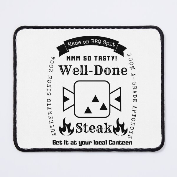 Item preview, Well Done Steak Grill Monster Hunter T-Shirt (Black Logo Version) designed and sold by WhiteCatGraphic.