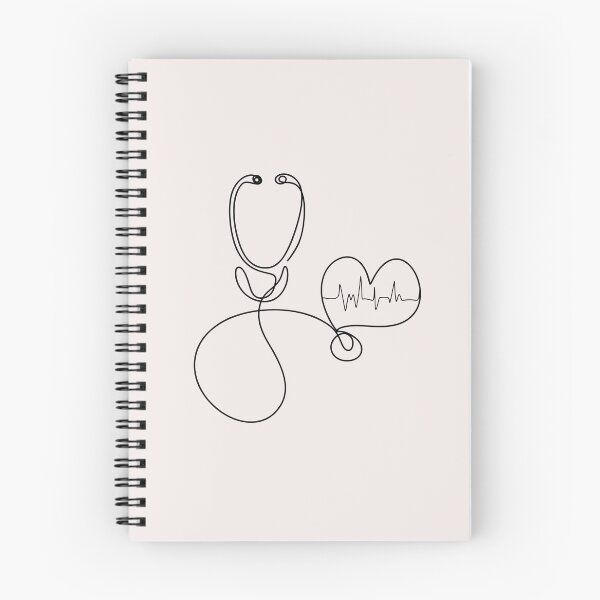Item preview, Love Stethoscope, one line art designed and sold by asbno19.