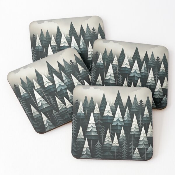 Item preview, Nordic Modern: Monochrome Pines designed and sold by Toge-san.