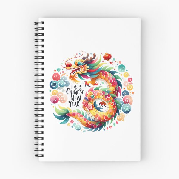 Item preview, Happy Chinese New Year Colorful Dragon  designed and sold by darkskydelights.