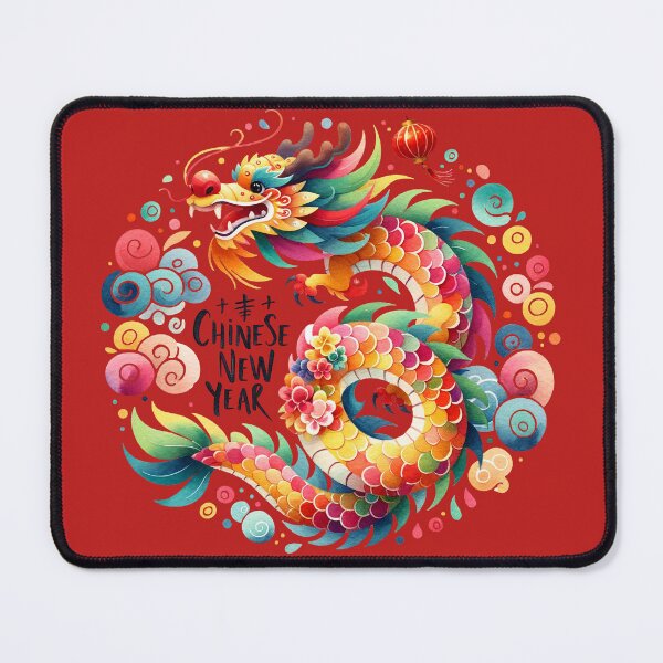Item preview, Happy Chinese New Year Colorful Dragon designed and sold by darkskydelights.