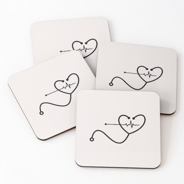 Item preview, Love Stethoscope, one line art designed and sold by asbno19.