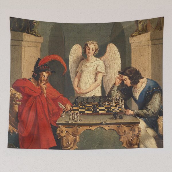 Item preview, Faust And Mephistopheles Playing Chess designed and sold by BulganLumini.