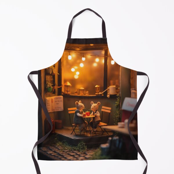 Item preview, Valentine's Day: couple of mice in cafe diorama designed and sold by ThisWayUpAr.