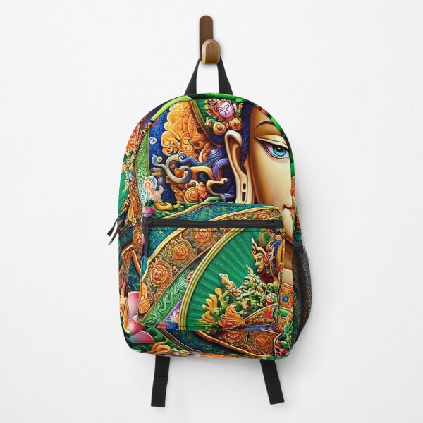 Item preview, Dual Tara Psychedelic Floral Fractal Mandala designed and sold by GuyBlank.