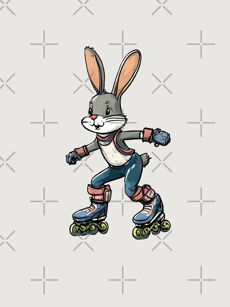 Thumbnail 6 of 6, Premium Oversized Sweatshirt, Rollerblading Rabbit Rascal designed and sold by omerfdln34.