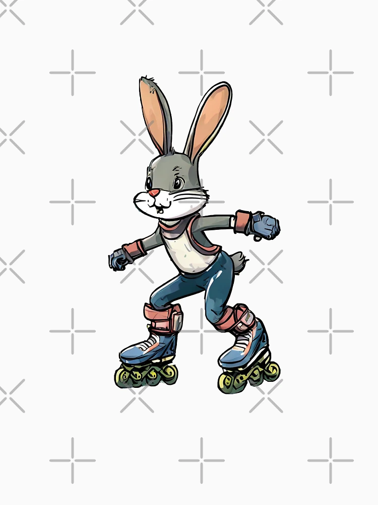 Thumbnail 6 of 6, Pullover Hoodie, Rollerblading Rabbit Rascal designed and sold by omerfdln34.