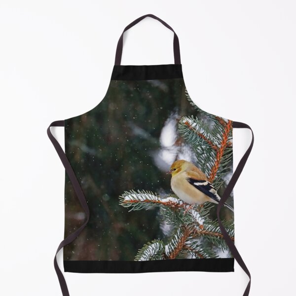 Item preview, Goldfinch Keeping Warm In Winter designed and sold by Deb Oppermann.