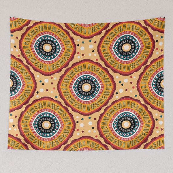 Item preview, "African Harmony: Tribal Motifs Seamless Fabric Pattern for Fashion & Home" designed and sold by Bewthanaporn.