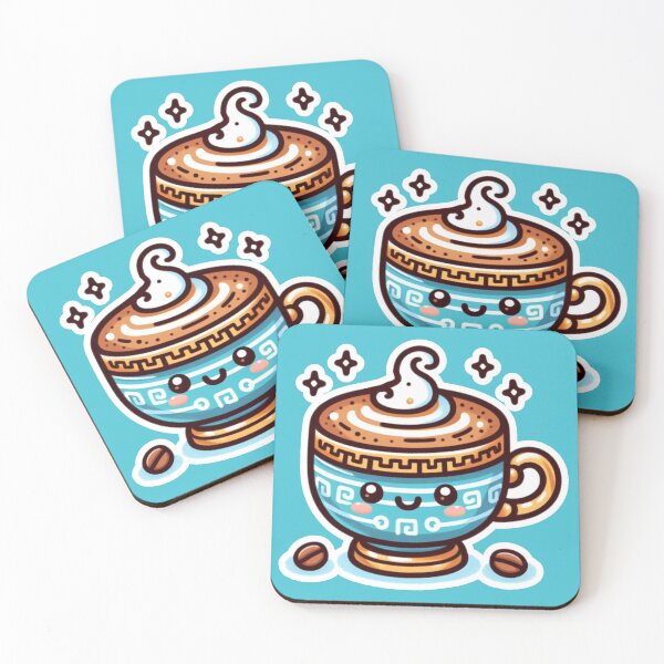 Item preview, Greek Coffee - Kawaii - Cute Doodle designed and sold by AmberRoseWrites.