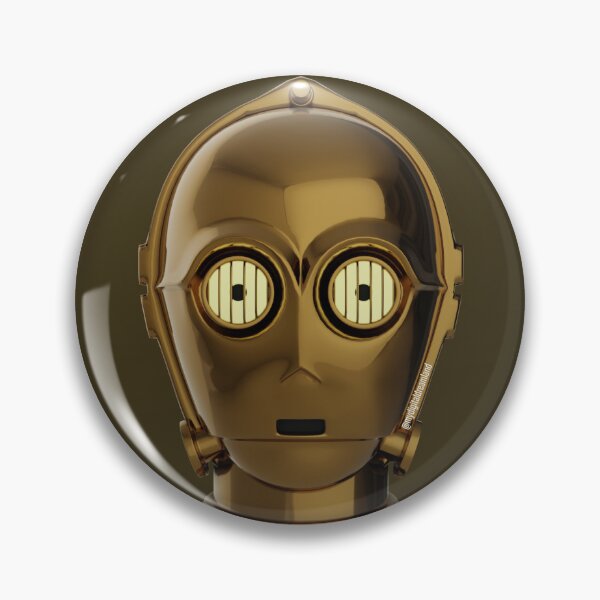 Item preview, Vintage space golden robot illustration designed and sold by hermesalvarado.