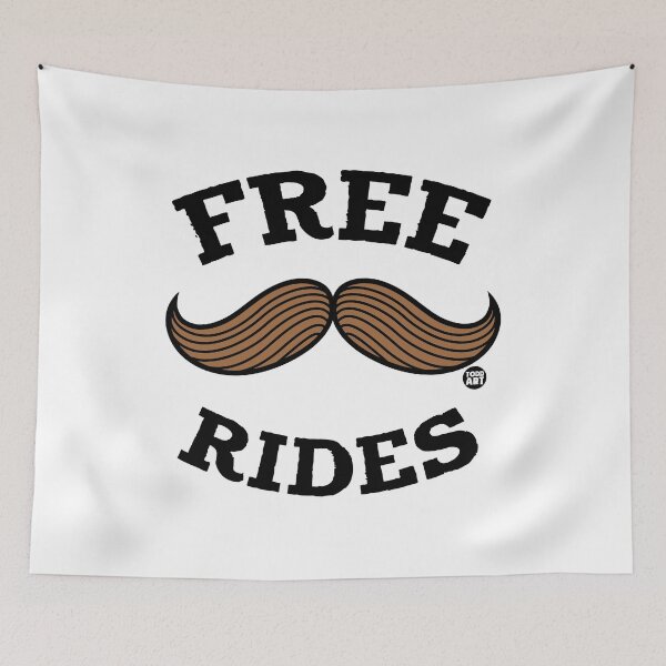 Aperçu de l'œuvre FREE MUSTACHE RIDES créée et vendue par TODD GOLDMAN.