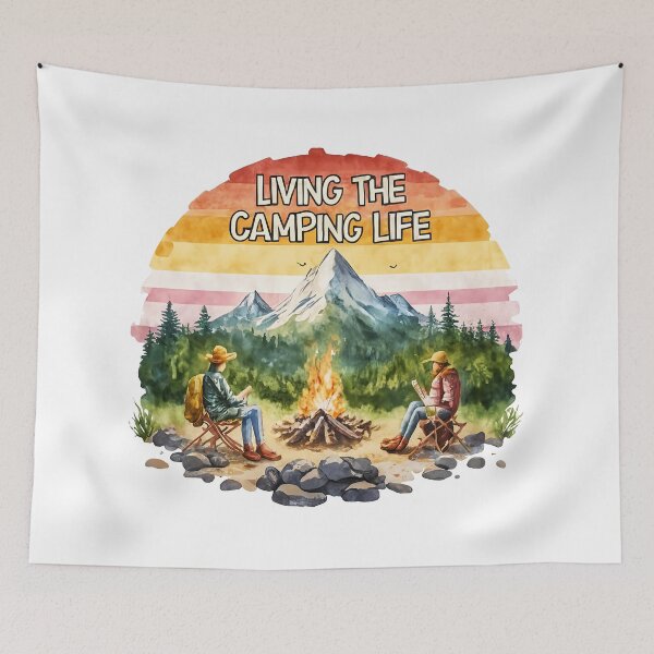 Item preview, Living The Camping Life designed and sold by Delemore Art.