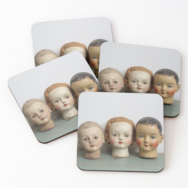 Item preview, Trio of Antique Doll Heads designed and sold by Shelly Little.
