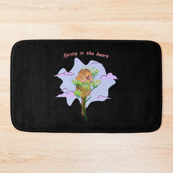 Item preview, Adorable and happy rodent among a branch of flowers designed and sold by quelotattoo.