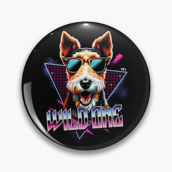 Item preview, Wild One Fox Terrier Dog designed and sold by RedDesignSyc.