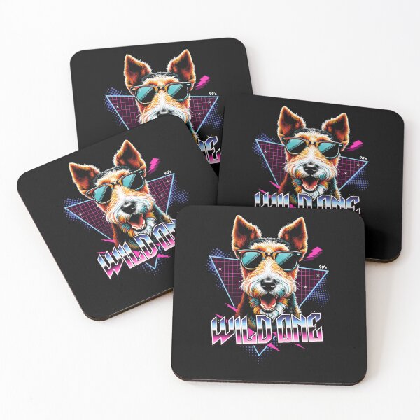 Item preview, Wild One Fox Terrier Dog designed and sold by RedDesignSyc.