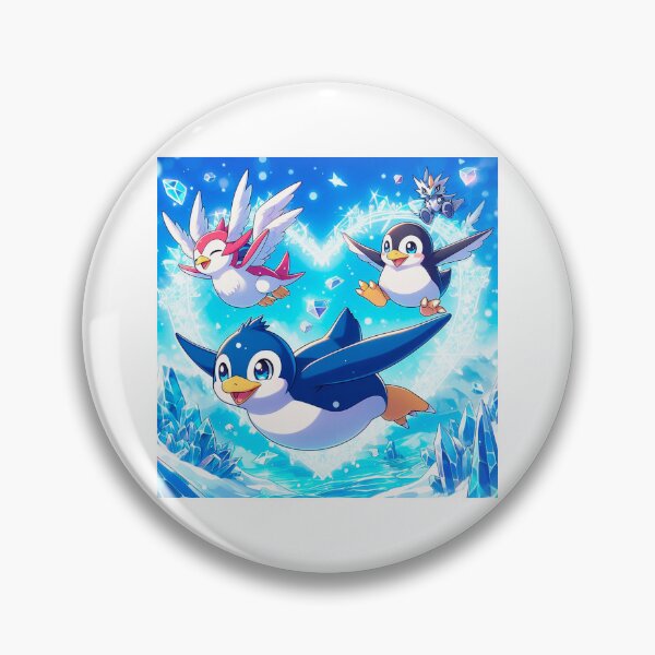 Item preview, Penguins Gliding on a Frosty Heart designed and sold by Targa-desing.