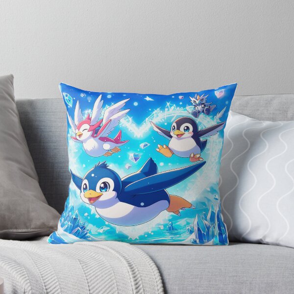 Item preview, Penguins Gliding on a Frosty Heart designed and sold by Targa-desing.