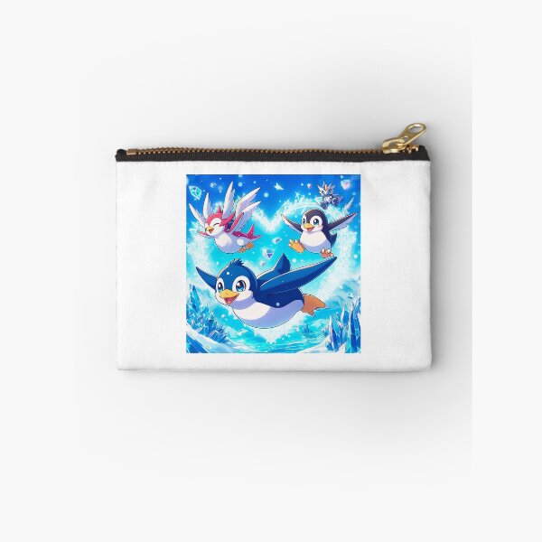 Item preview, Penguins Gliding on a Frosty Heart designed and sold by Targa-desing.
