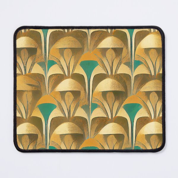 Item preview, Vintage Golden Hues And Green Art Deco Pattern designed and sold by DEC02.