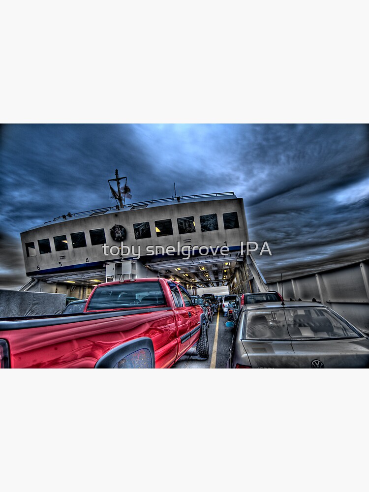 Red Truck on the Ferry by tobysnelgrove