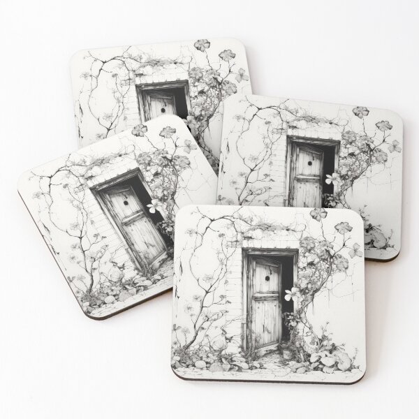 Item preview, Black & White Garden Portal designed and sold by StirCrazyDesign.