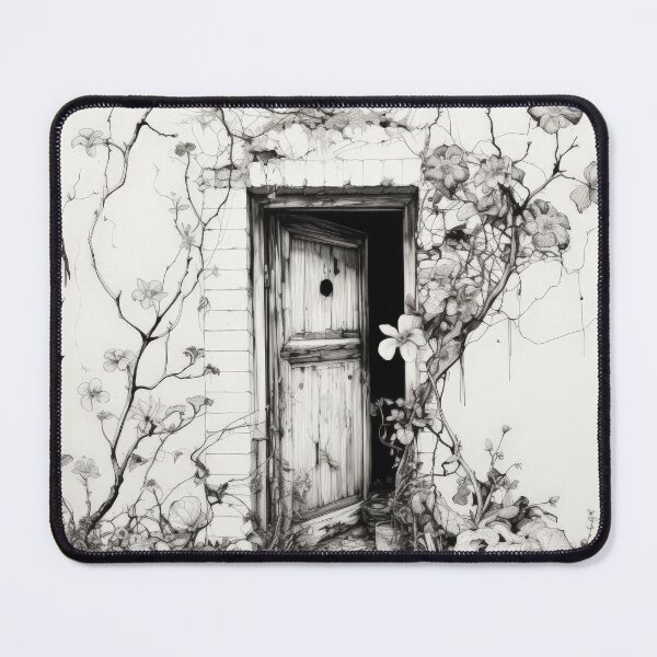 Item preview, Black & White Garden Portal designed and sold by StirCrazyDesign.