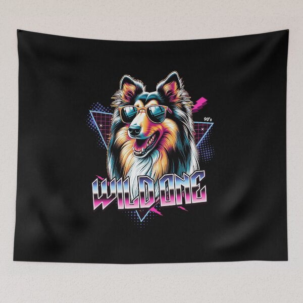 Item preview, Wild One Collie Dog designed and sold by RedDesignSyc.