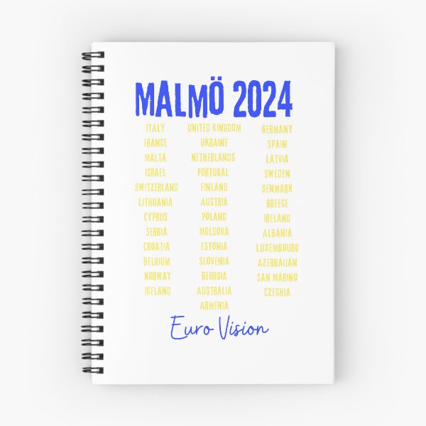Item preview, Euro Vision 2024 Sparkling Country List designed and sold by HippyGold.