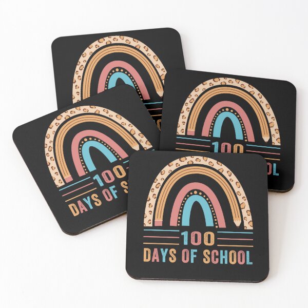 Item preview, Retro 100 Days Of School Rainbow 100th Day Of School Girls T-Shirt designed and sold by DeeplyArt.