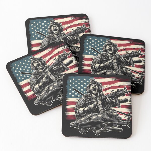 Item preview, AMERICA APACHE HELICOPTER RAHHHHH designed and sold by BeztProductz.