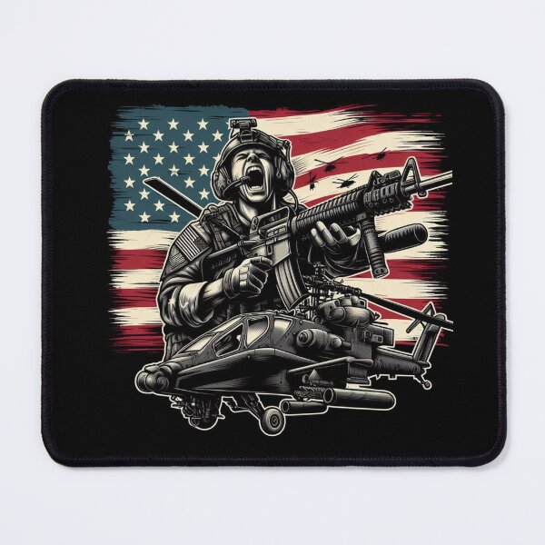 Item preview, AMERICA APACHE HELICOPTER RAHHHHH designed and sold by BeztProductz.
