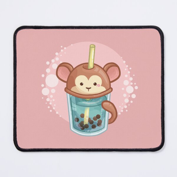 Item preview, Boba Tea Chinese Zodiac Sign Monkey Character designed and sold by Khotekmei.