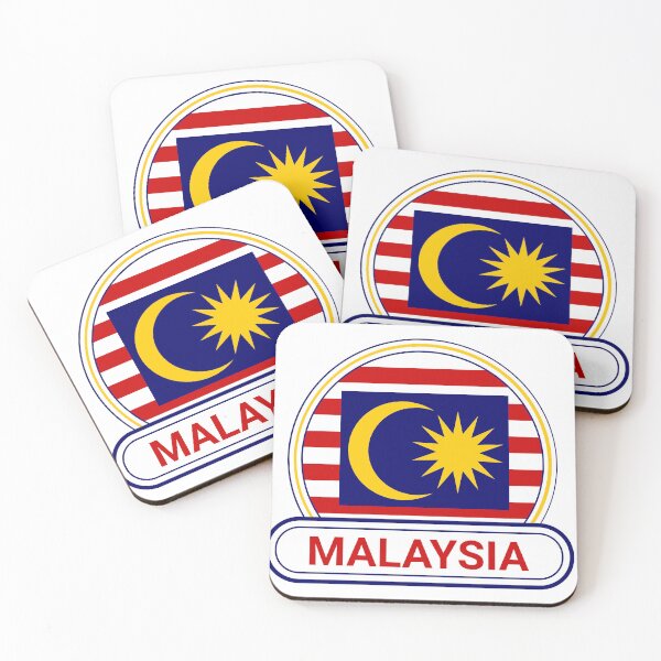 Artikelvorschau, Malaysia-Landesabzeichen - Malaysia-Flagge entworfen und verkauft von chrisrivait.
