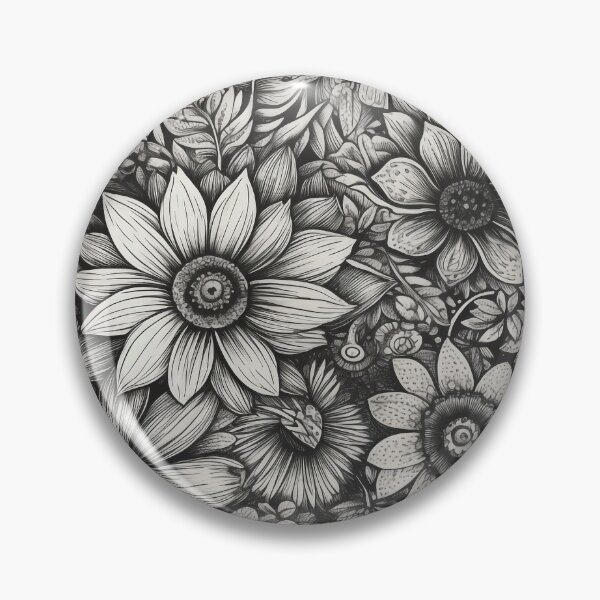 Item preview, Black flowers designed and sold by hhh-art.