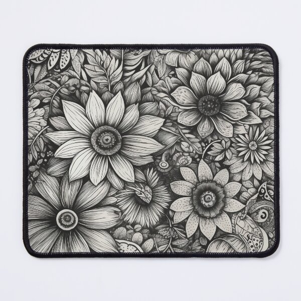 Item preview, Black flowers designed and sold by hhh-art.