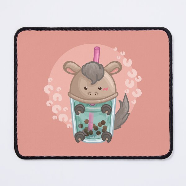 Item preview, Boba Tea Chinese Zodiac Sign Horse Character designed and sold by Khotekmei.