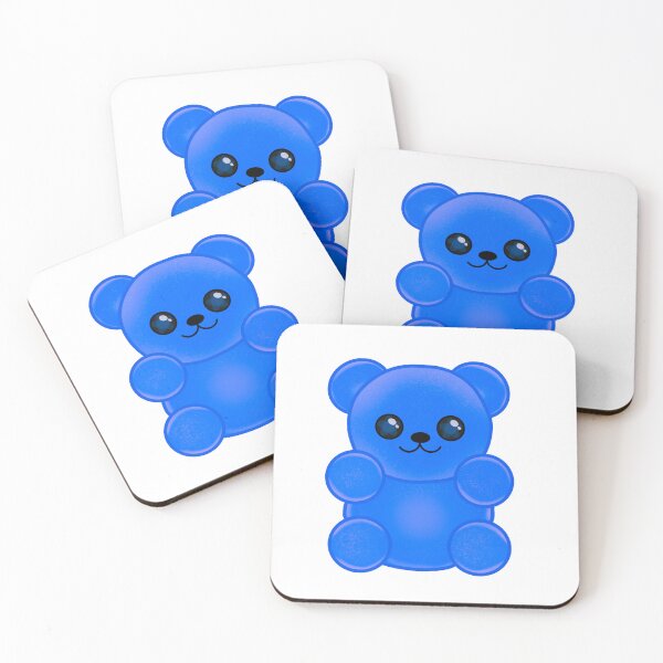 Item preview, Blue Gummy Bear Sticker Cute Candy Kawaii Shimmer Glitter designed and sold by DianthusDesigns.