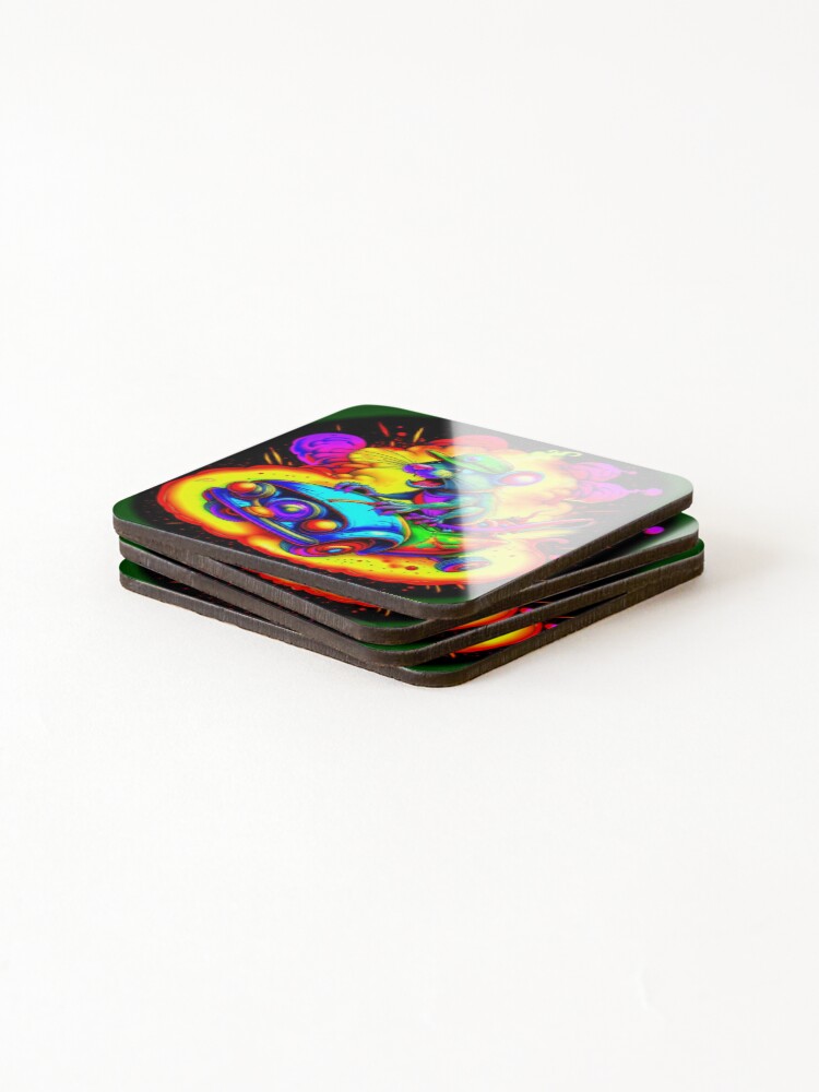 Thumbnail 4 of 5, Coasters (Set of 4), FAST Rats 11 designed and sold by degworld.
