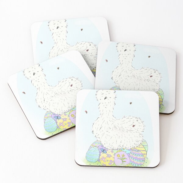 Item preview, Easter Silkie Chicken  designed and sold by PurpleForestArt.