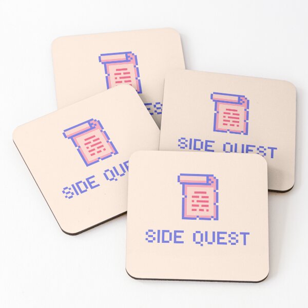 Item preview, SIDE QUEST with pixel art scroll designed and sold by lisousisa.