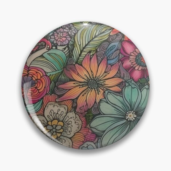 Item preview, Colorful flowers 1 designed and sold by hhh-art.