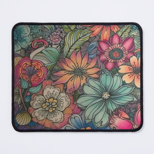 Item preview, Colorful flowers 1 designed and sold by hhh-art.