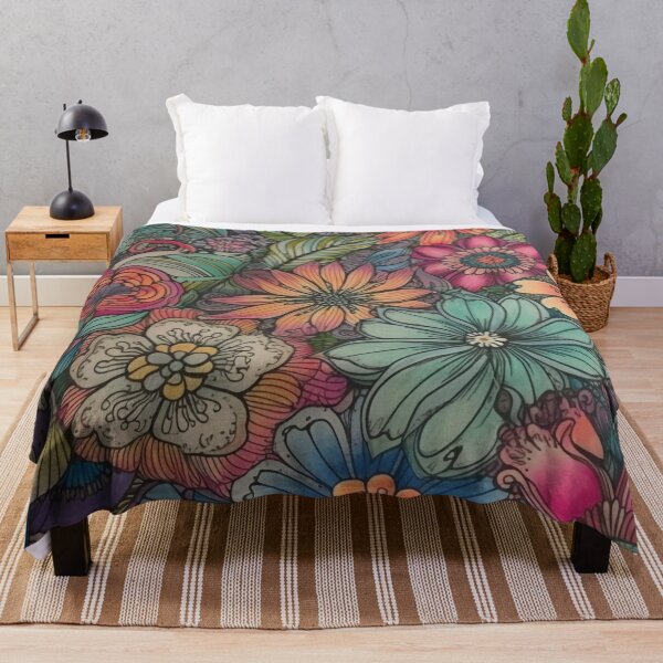 Item preview, Colorful flowers 1 designed and sold by hhh-art.