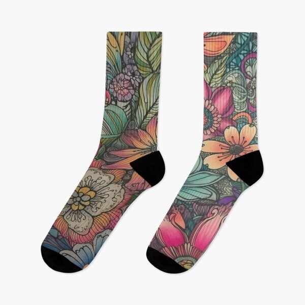 Item preview, Colorful flowers 1 designed and sold by hhh-art.
